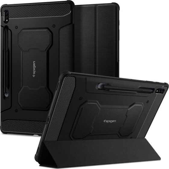 Etui na tablet Spigen SPIGEN RUGGED ARMOR PRO ETUI NA SAMSUNG GALAXY TAB S7+ PLUS 12.4 T970/T976 BLACK