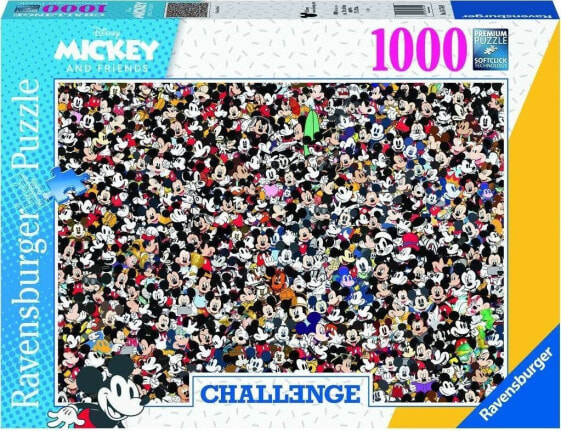 Ravensburger Puzzle 1000 elementów Challange Myszka Miki