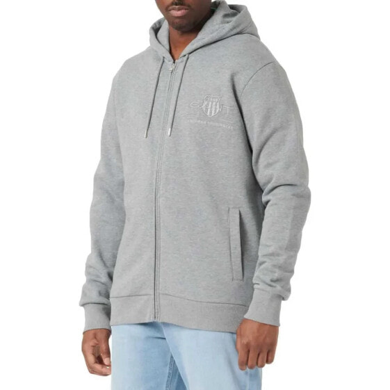 GANT Reg Tonal Shield full zip sweatshirt