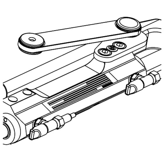 UFLEX Silversteer™ V Front Mount Hydraulic Steering Cylinder 1 Port