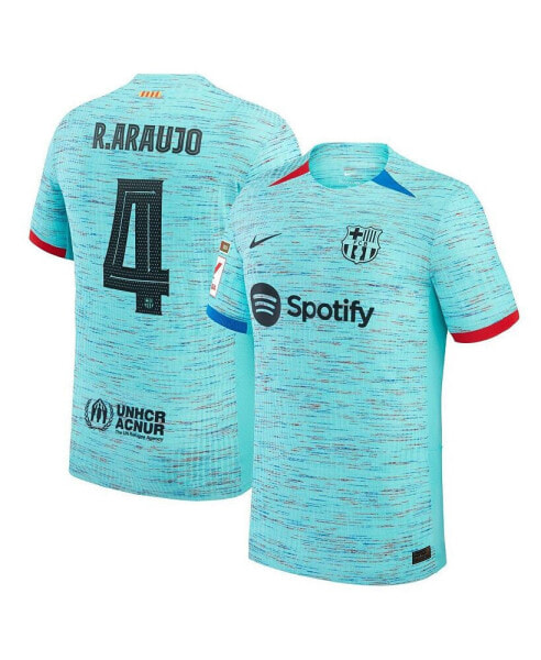 Men's Ronald Araujo Aqua Barcelona 2023/24 Third Authentic Jersey