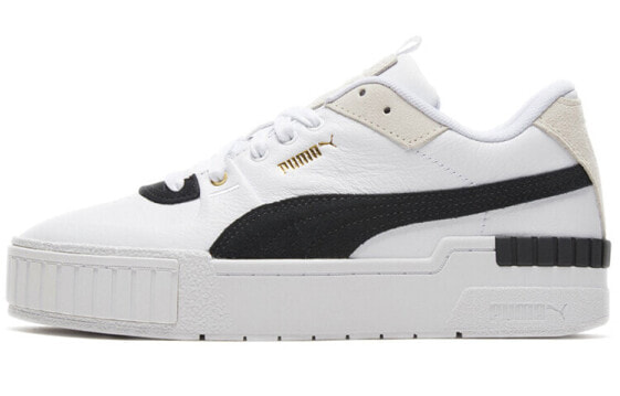 PUMA Cali Sport Heritage 轻便 低帮 板鞋 女款 黑白 / Кроссовки PUMA Cali Sport Heritage 373080-01