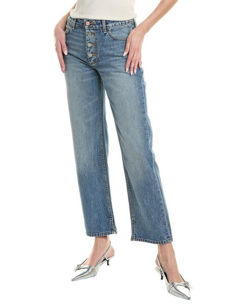 Джинсы GANNI Lovy Mid Blue Vintage Straight Jean