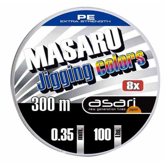 Леска мультицветная ASARI Masaru Jigging Colors 300 м