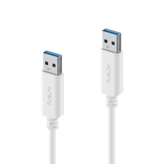 PureLink IS2410-010 - 1 m - USB A - USB A - USB 3.2 Gen 2 (3.1 Gen 2) - 10000 Mbit/s - White