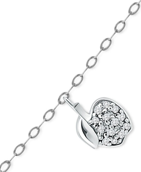 Cubic Zirconia Apple Ankle Bracelet in Sterling Silver, Created for Macys
