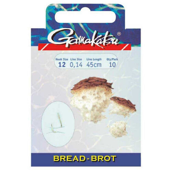 GAMAKATSU Booklet Bread 2210G Tied Hook 0.180 mm 75 cm