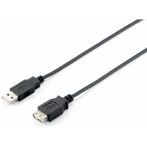 удлинительный USB-кабель Equip 128852 Чёрный 5 m