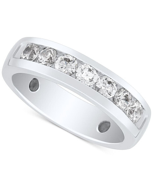 Men's Lab Grown Diamond Band (1 ct. t.w.) in 10K White Gold