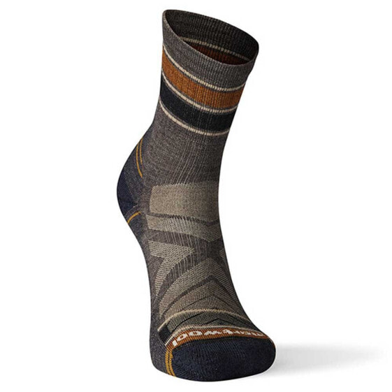 Носки для походов SMARTWOOL Performance Hike Light Cushion Striped Mid Crew - 56% шерсти мериноса, 11% нейлона, 31% переработанного нейлона, 2% эластана