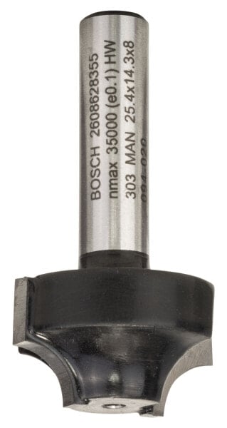 Profilfräser E, 8 mm, R1 6,3 mm, D 25,4 mm, L 14 mm, G 46 mm