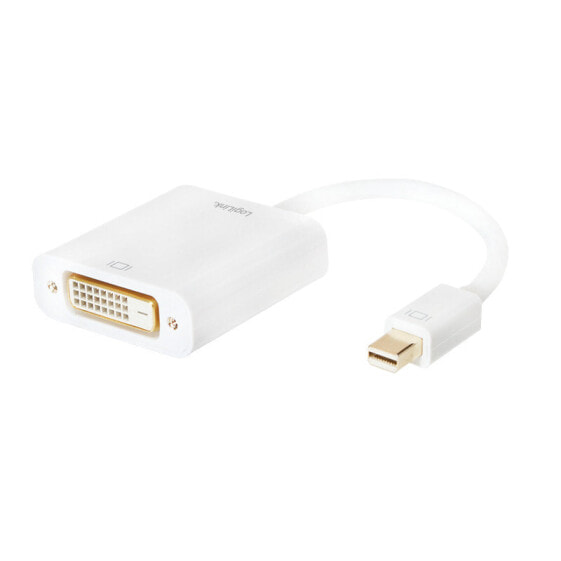 Разъем Mini DisplayPort - DVI LogiLink CV0037B, мужской - женский, 1920 x 1080 пикселей.