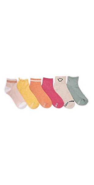 Women's 6 Pack Dream Step Ankle Socks