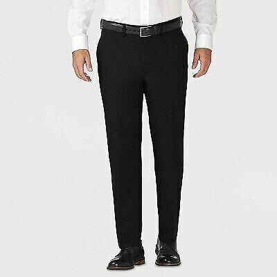 Haggar H26 Men's Tailored Fit Premium Stretch Suit Pants - Black 42x30