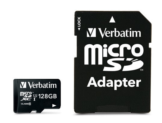 Карта памяти&nbsp;Verbatim&nbsp;Premium 128 GB MicroSDXC UHS-I.