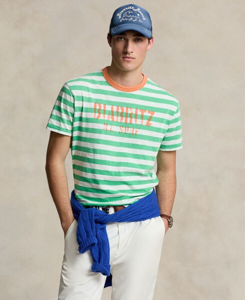 Men's Classic-Fit Striped Jersey T-Shirt