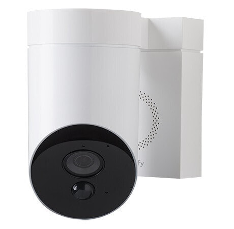 Somfy 1870471 - 2 White Outdoor Cameras | Outdoor Surveillance Cameras | Siren 110 DB | Possible connection to an existing light - IP security camera - Outdoor - Wired & Wireless - CE - RoHS - Wall - White