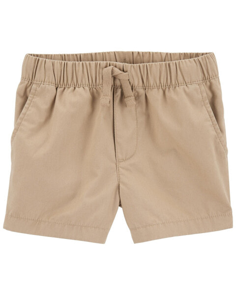 Toddler Pull-On Poplin Shorts 2T