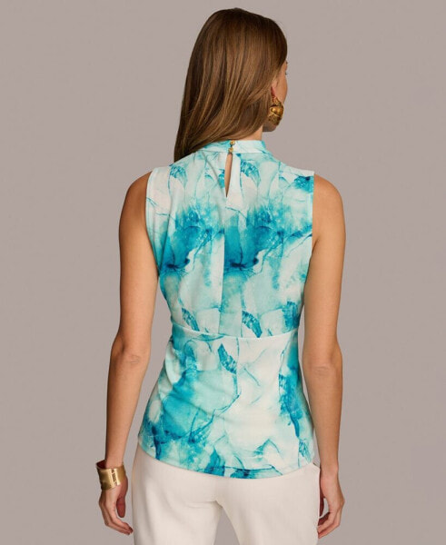 Women's Printed Mock Neck Tank