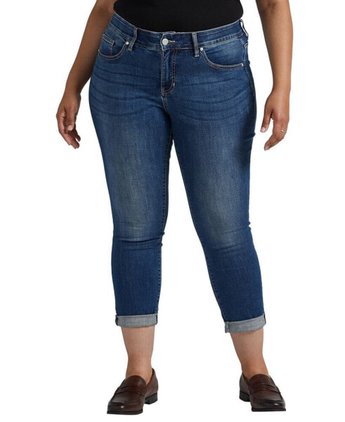 Plus Size Carter Mid Rise Girlfriend Jeans