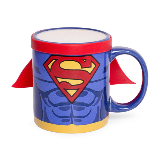 Thumbs Up Superman Mug with Cape - Single - 0.25 L - Blue - Red - Ceramic - Silicone - Universal - 1 pc(s)