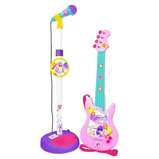 Детский музыкальный инструмент REIG MUSICALES Barbie Dreamtopia Micro And Guitar Baby Keyboard Set