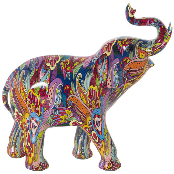 Decorative Figure Alexandra House Living Multicolour Plastic Elephant 14 x 30 x 28 cm