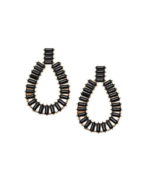 Women's Lined Drop Earrings