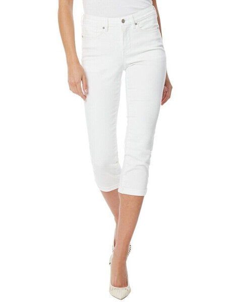 Nydj Petite Chloe Optic White Capri Jean Women's