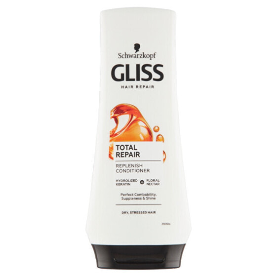 Gliss Kur Total Repair Regenerating Balm for Dry, Damaged Hair Регенерирующий бальзам для сухих и  поврежденных волос 200 мл