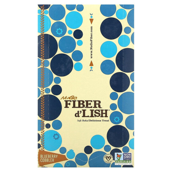 Батончик мюсли NuGo Nutrition Fiber d'Lish, Blueberry Cobbler, 16 шт по 45 г каждый
