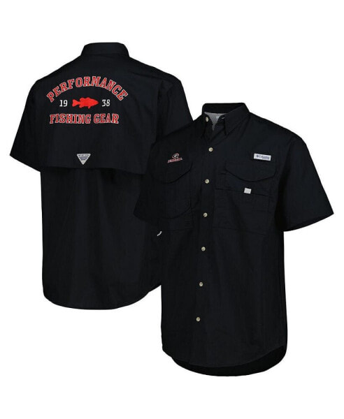 Рубашка Columbia мужская черная с принтом Georgia Bulldogs Bonehead