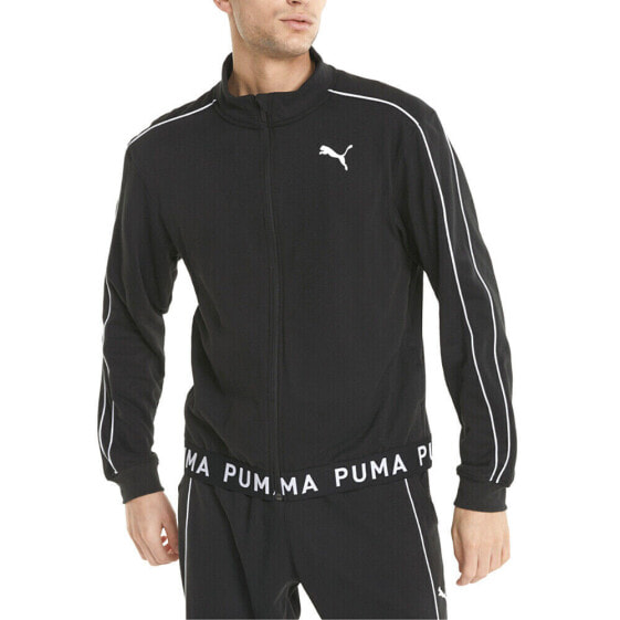 Puma Train FullZip Jacket Mens Black Casual Athletic Outerwear 52154401