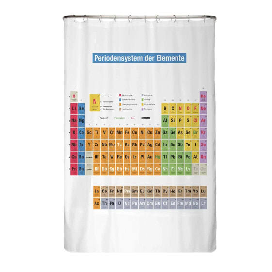 Аксессуары для ванной и ванны arteneur Duschvorhang Periodensystem