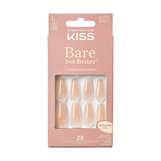 Искусственные ногти Kiss Bare but Better - Nude Drama 28 шт
