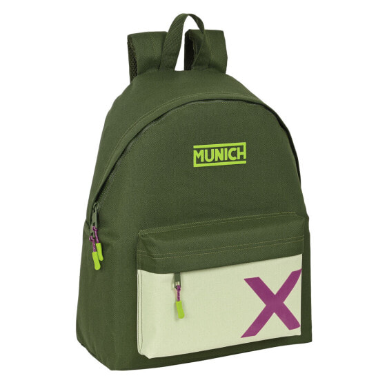 Школьный рюкзак Munich Bright khaki Зеленый 33 x 42 x 15 cm