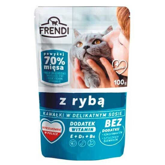 FRENDI Pieces in sauce with fish 100g wet food for cat