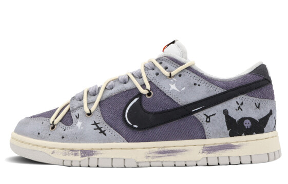 【定制球鞋】 Nike Dunk Low Retro SE 紫色小妖精 涂鸦 做旧 低帮 板鞋 男款 紫灰色 / Кроссовки Nike Dunk Low DO9776-001