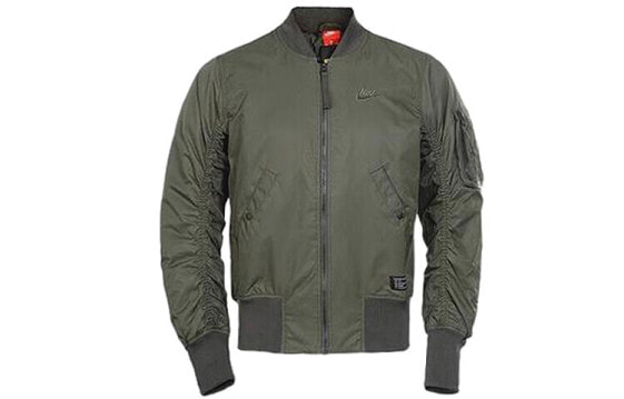 Nike 机织立领休闲夹克外套 男款 军绿色 / Куртка Nike Trendy_Clothing Featured_Jacket BV2966-325