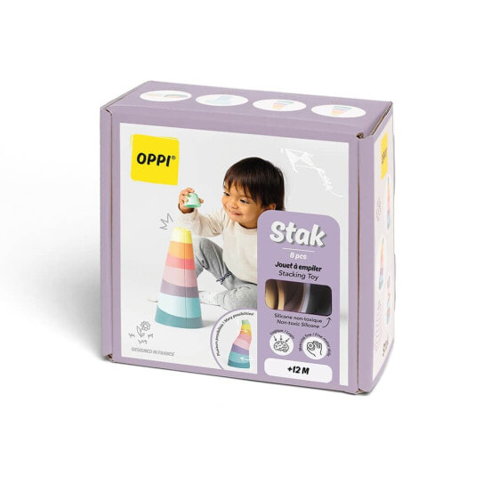OPPI Stak Stackable 8 Pieces Educational Game