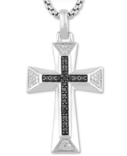 Подвеска Macy's Black & White Diamond Cross