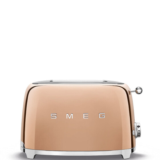 SMEG TSF01RGEU - 2 slice(s) - Rose gold - Steel - Buttons - Level - Rotary - 950 W - 220 - 240 V