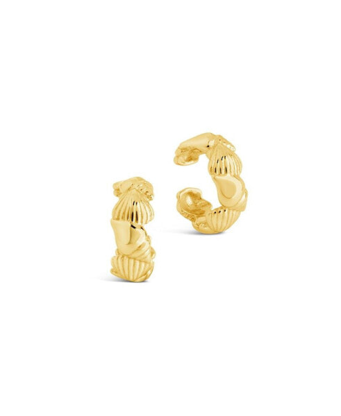 Серьги Sterling Forever Gold-Tone Curved Cali Ear Cuff, набор из 2 шт.