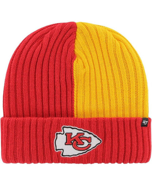 Men's Red Kansas City Chiefs Fracture Cuffed Knit Hat