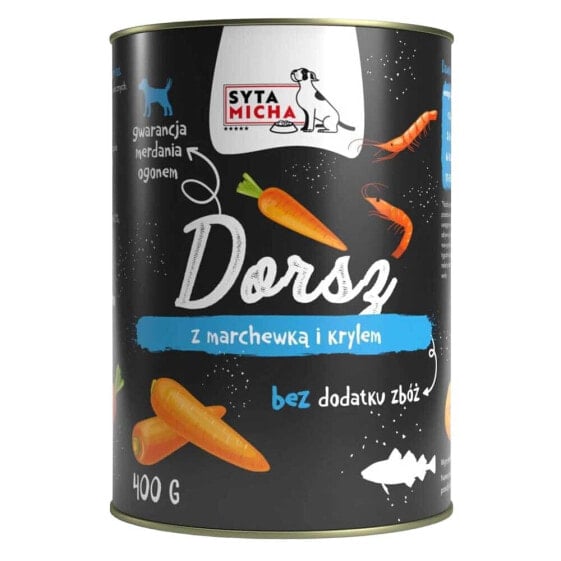 SYTA MICHA Cod with carrot and krill 400g wet food for dog