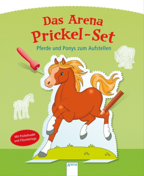 Обучающее пособие Arena Verlag Prickel-Набор. Лошади и Пони для Сборки