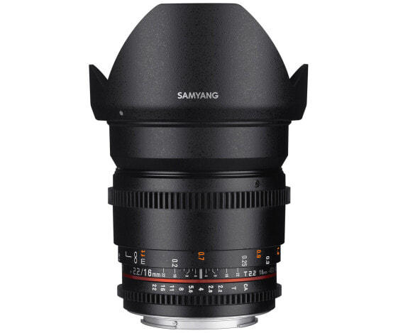 Samyang 16mm T2.2 VDSLR ED AS UMC CS II - Canon - Wide lens - 13/11 - Canon EF