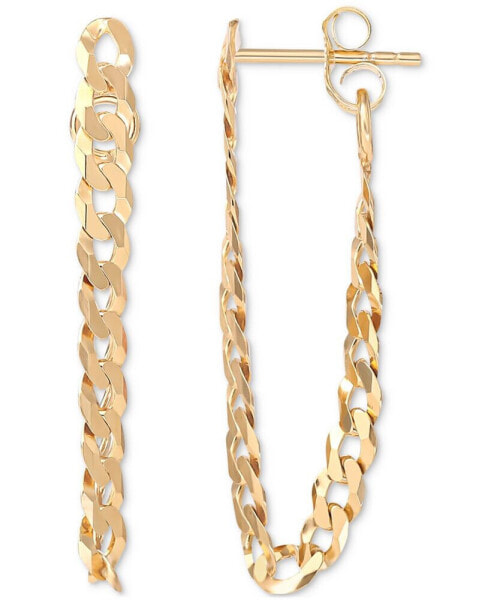 Curb Link Chain Dangle Drop Earrings, Created for Macy's