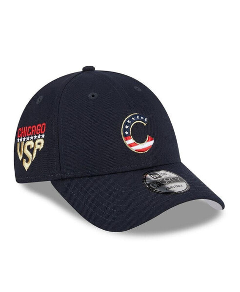 Men's Navy Chicago Cubs 2023 Fourth of July 9FORTY Adjustable Hat