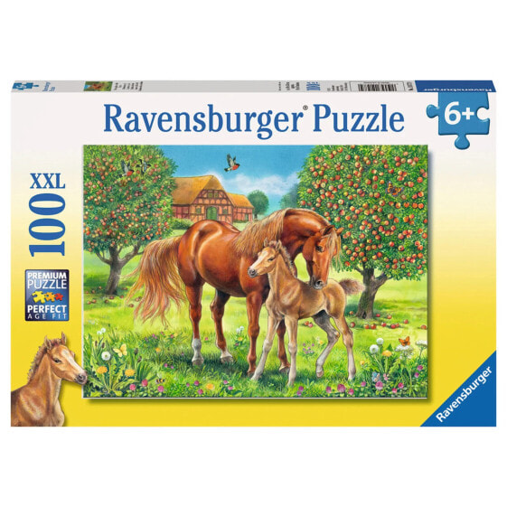 Детский пазл Ravensburger Puzzle Pferdeglück Auf Der Wiese 100 элементов